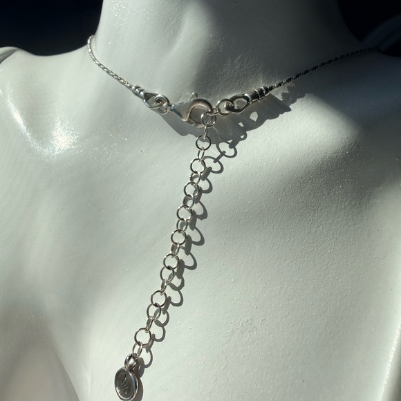 Silpada “Precious Pebbles” Necklace Sterling Silver Mixed Metal Minimalist - Picture 6 of 7
